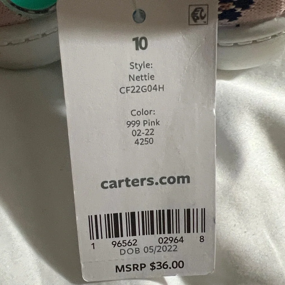 Carter's Pink Slip-On Sneakers with Black Leopard Spots